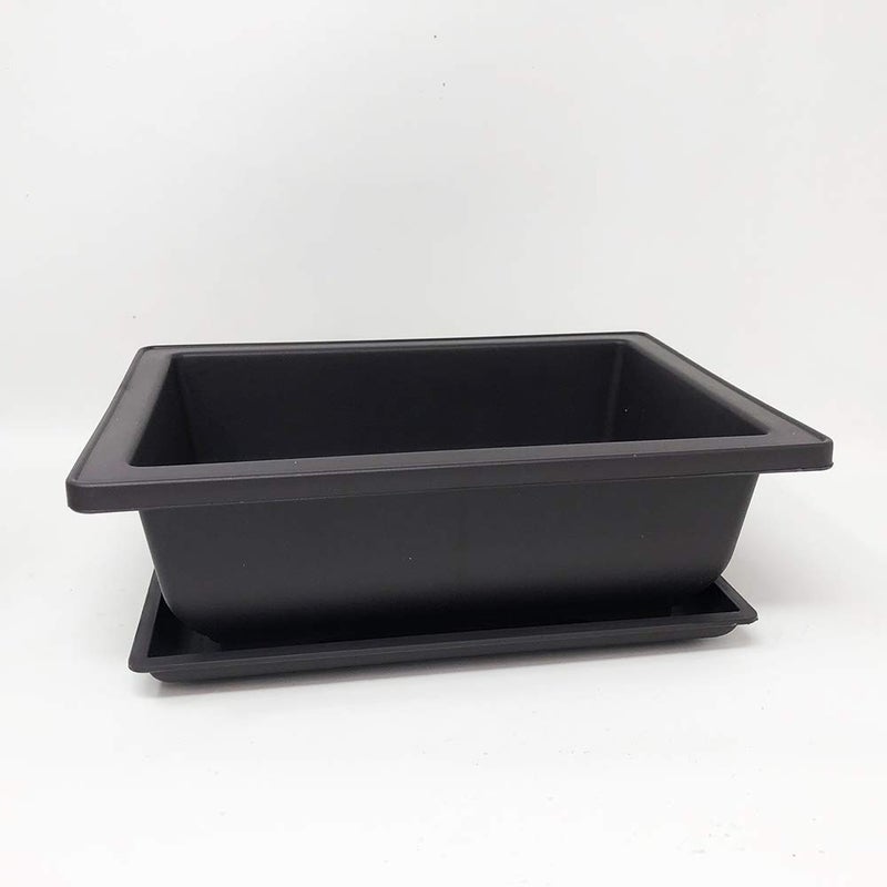 Bonsai Outlet Bonsai Training Pots Humidity Trays - Built in Mesh, 6-Inch Large Planters + Made from Durable Shatter Proof Poly-Resin, 9-Pack Pot Set - Image 4